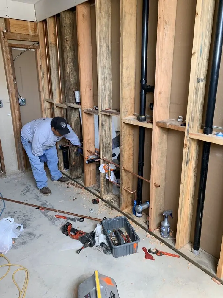 Commercial rough-in plumbing for Trenchless Sewer Repair in Chesterfield
